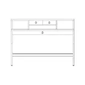 With upstand | 1 Drawer under the top