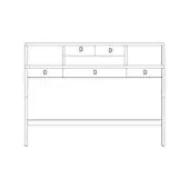 With upstand | 3 Drawers under the top
