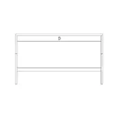 Without upstand | 1 Drawer under the top