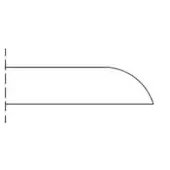 Curved – Thickness: 3/8 inches