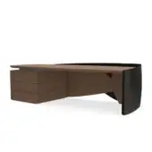 77192 - Desk in ash wood and titanium lacquering
