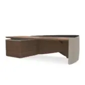 77194 - Desk in ash wood and leather