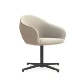 Size A: Swivel guest armchair with four spoke base