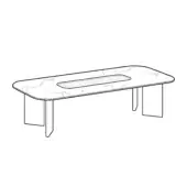 Rectangular Marble Top - Cosmos