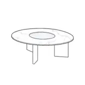 Round Marble Top - Cosmos