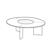 Round Wooden Top - Cosmos