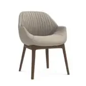 Single-tone upholstery with quilted insert