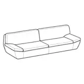3-seater Maxi - Deck Sofa