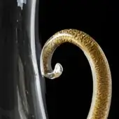 Clear & Gold - Horse Drop Amphora