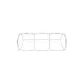 Iside Sectional - 3-seater