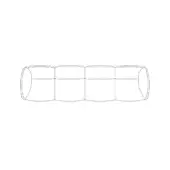 Iside Sectional - 4-seater