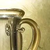 Clear & Gold - Falcon Naval Amphora