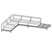 Composition B (Quilted) - Barcode Sectional