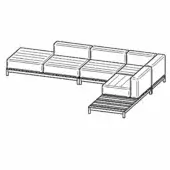 Composition C (Quilted) - Barcode Sectional