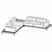 Composition I (Quilted) - Barcode Sectional