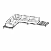 Composition F (Quilted) - Barcode Sectional