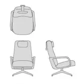Cuna Lounge Chair - High Backrest