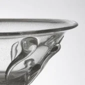 Transparent-platinum-birth-centerpiece