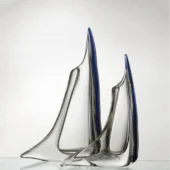Large + Medium Transparent & Blue Vela Set