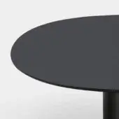 Kristalia Mdf with Fenix-NTM layer Ingo black 0720 with matiching painted edge