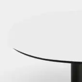 Kristalia Mdf with Fenix-NTM layer White KOS 0032 with black painted edge