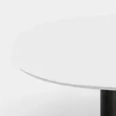 Kristalia Mdf with Fenix-NTM layer White Kos 0032 with matching painted edge