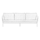 AluAlu Sofa - 3 Seater