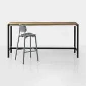 Be-Easy Slatted Outdoor Bar Counter