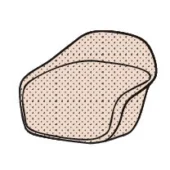 Elephantino Armchair - Bucket Armchair Shell (Recycled polypropylene, fully upholstered body)