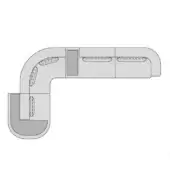 Rhode Sectional - Composition A (Includes 6 Back cushions)