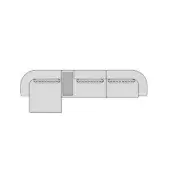 Rhode Sectional - Composition B (Includes 3 Back cushions)