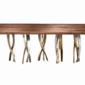 TOP: Walnut-nickel inserts | BASE: Bronze-Satin Brass-Nickel
