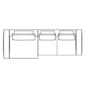 Gibson Modular Sofa - Size C | Lounge Right side (when sitting)