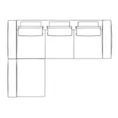 Gibson Sectional - Size A | L Right side (when sitting)