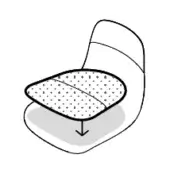 Elephantino Chair - LIPS-S removable cushion (not removable cover)