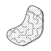 Elephantino Chair - Front upholstered body "Fluffy" (not removable cover)
