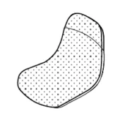 Elephantino Chair - Front upholstered body (not removable cover)