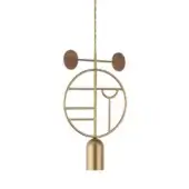 Configuration D - Brass & Walnut Dots