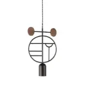 Configuration D - Graphite & Walnut Dots
