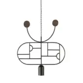 Configuration F - Graphite & Walnut Dots