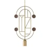 Configuration G - Brass & Walnut Dots