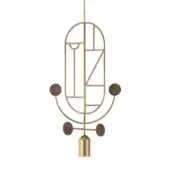 Configuration H - Brass & Walnut Dots