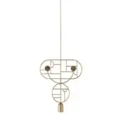 Configuration A - Brass & Walnut Dots