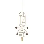 Configuration B - Brass & Walnut Dots