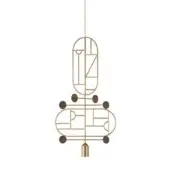 Configuration D - Brass & Walnut Dots