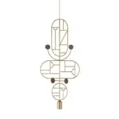 Configuration E - Brass & Walnut Dots