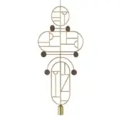 Configuration F - Brass & Walnut Dots