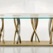 TOP: Clear Glass | BASE: Bronze - Satin Brass - Nickel