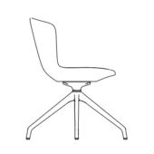Alika Swivel Chair-Without Armrest