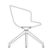 Alika Swivel Chair- With Armrest